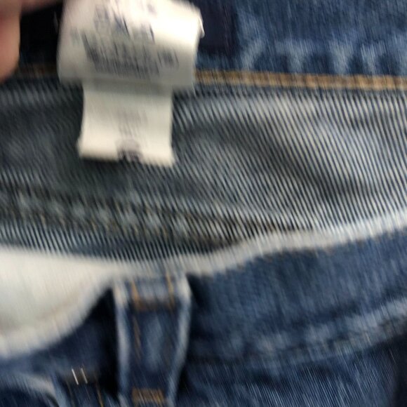 Lands End Womens Jeans Size 14 Blue Denim Straight Leg Casual High Rise Classic - Picture 9 of 14